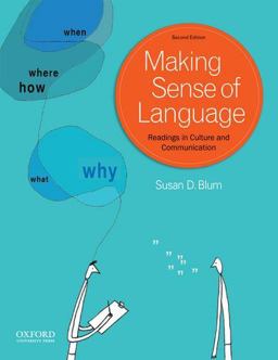 Making Sense of Language Readings in Culture and Communication 2nd 9780199840922 Front Cover
