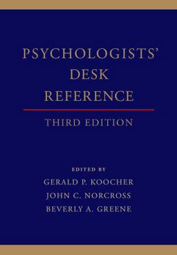 Psychologists' Desk Reference 3rd 9780199845491 Front Cover