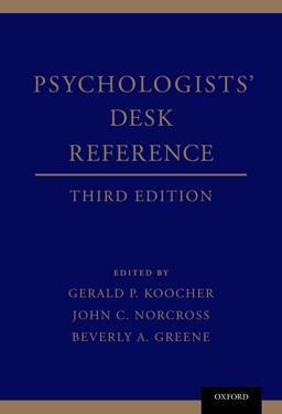 Psychologists' Desk Reference Psychologists' Desk Reference