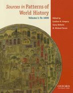 Sources in Patterns of World History: Volume One To 1600  9780199846177 Front Cover