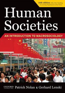 Human Societies An Introduction to Macrosociology 11th 9780199946020 Front Cover