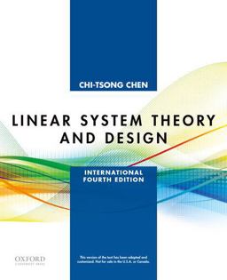 Linear System Theory and Design International Fourth Edition 4th 9780199964543 Front Cover