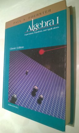 Algebra I  9780201324587 Front Cover