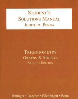 Trigonometry Student's Solutions Manual