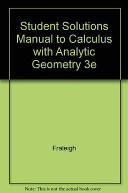 Calculus with Analytic Geometry