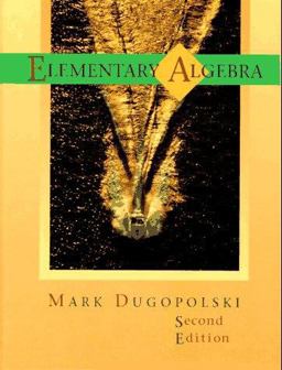 Elementary Algebra 2nd 9780201595635 Front Cover