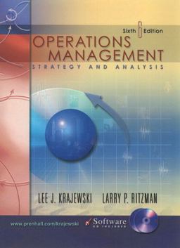 Operations Management Strategy and Analysis 6th 9780201615456 Front Cover