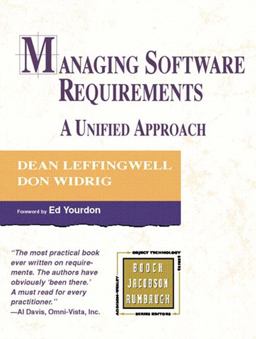Managing Software Requirements A Unified Approach  9780201615937 Front Cover