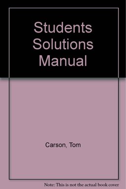 Students Solutions Manual