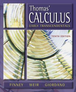 Thomas' Calculus Early Transcendentals 10th 9780201662092 Front Cover