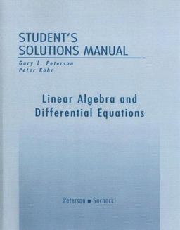 Linear Algebra and Differential Equations  9780201662139 Front Cover
