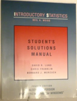 Introductory Statistics Student Solutions Manual