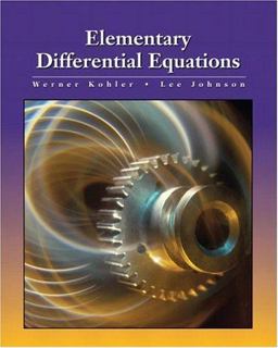 Elementary Differential Equations  9780201709261 Front Cover