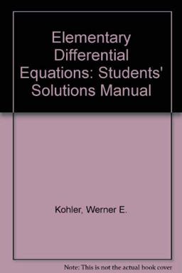 Elementary Differential Equations