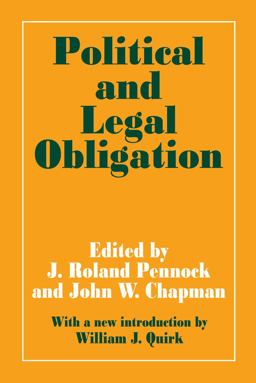 Political and Legal Obligation  9780202308845 Front Cover