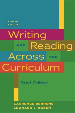 Writing and Reading Across the Curriculum