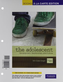 Adolescent Development, Relationships, and Culture 13th 9780205012268 Front Cover