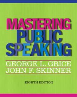 Mastering Public Speaking 8th 9780205029396 Front Cover