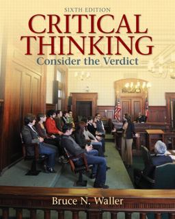 Critical Thinking Consider the Verdict 6th 9780205158669 Front Cover