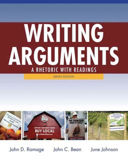 Writing Arguments A Rhetoric with Readings 9th 9780205171637 Front Cover