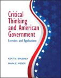 Critical Thinking and American Government  9780205212804 Front Cover