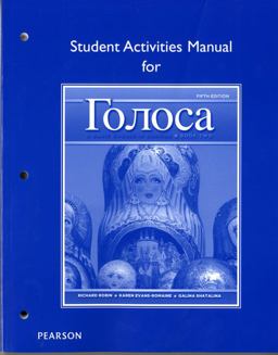 Student Activities Manual for Golosa A Basic Course in Russian 5th 9780205214822 Front Cover