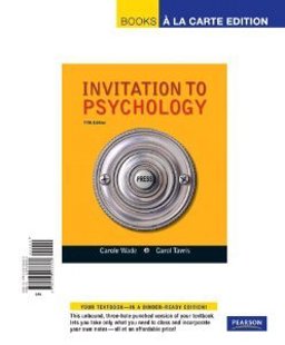 Invitation to Psychology 5th 9780205217656 Front Cover