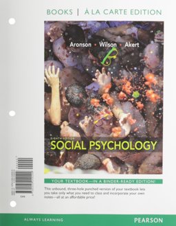 Social Psychology, Books a la Carte Edition 8th 9780205249299 Front Cover