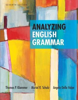 Analyzing English Grammar 7th 9780205252527 Front Cover