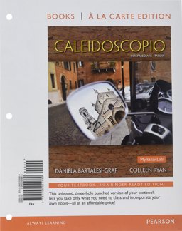 Caleidoscopio, Books a la Carte Plus MyItalianLab (multi Semester Access) with EText -- Access Card Package
