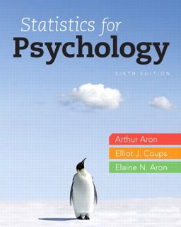 Statistics for Psychology 6th 9780205258154 Front Cover