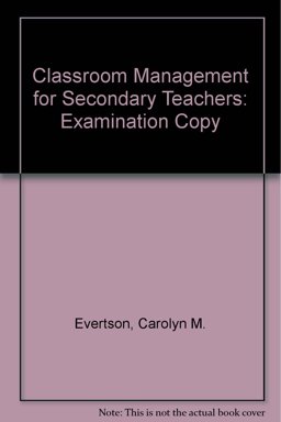 Classroom Management for Secondary Teachers