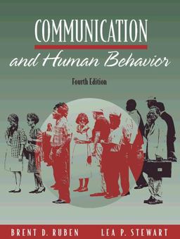 Communication and Human Behavior 4th 9780205267699 Front Cover