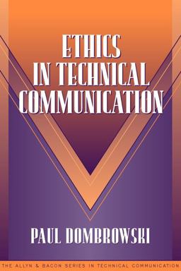 Ethics in Technical Communication  9780205274628 Front Cover