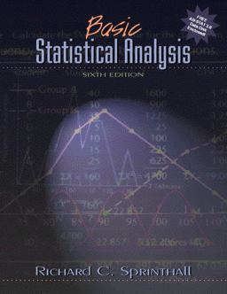 Basic Statistical Analysis 6th 9780205296415 Front Cover
