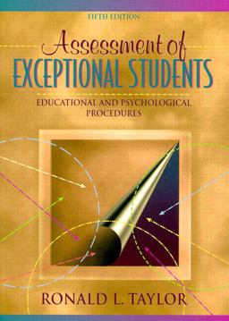 Assessment of Exceptional Students Educational and Psychological Procedures 5th 9780205306121 Front Cover