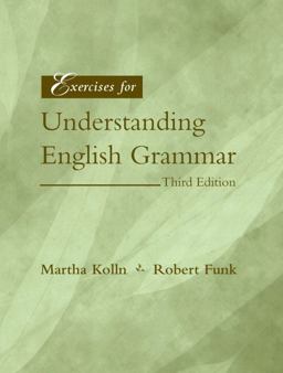 Exercises for Understanding English Grammar Exercises for Understanding English Grammar