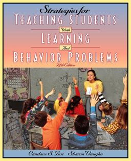 Strategies for Teaching Students with Learning and Behavioral Problems 5th 9780205341955 Front Cover
