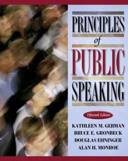 Principles of Public Speaking 15th 9780205380671 Front Cover