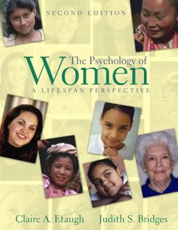 Psychology of Women A Lifespan Perspective 2nd 9780205381401 Front Cover