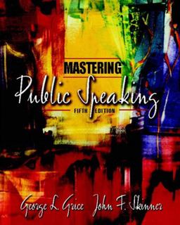 Mastering Public Speaking with CD-ROM 5th 9780205406968 Front Cover