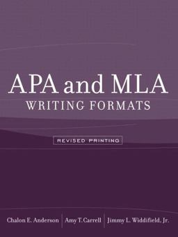 APA and MLA Writing Formats  9780205424375 Front Cover