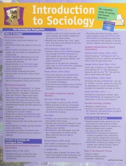 Study Card for INTRO to Sociology