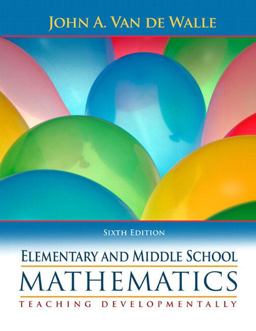 Elementary and Middle School Mathematics Teaching Developmentally 6th 9780205483921 Front Cover