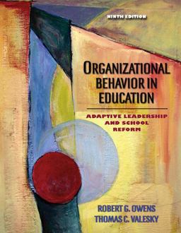 Organizational Behavior in Education Leadership and School Reform 9th 9780205486366 Front Cover