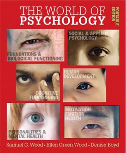 World of Psychology, Portable Edition  9780205490097 Front Cover
