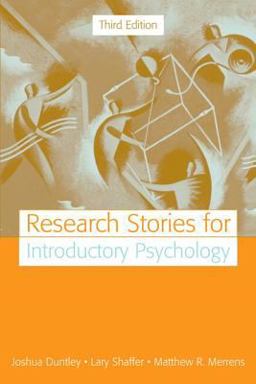 Research Stories for Introductory Psychology 3rd 9780205520657 Front Cover