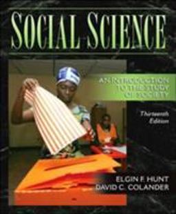 Social Science An Introduction to the Study of Society 13th 9780205524068 Front Cover
