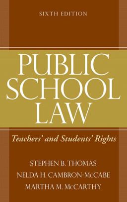 Public School Law Teachers' and Students' Rights 6th 9780205579372 Front Cover