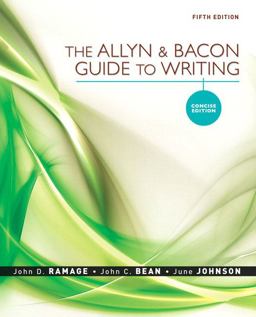 The Allyn and Bacon Guide to Writing